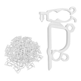 Christmas Light Clips, 200 Pack, Weatherproof Holiday Outdoor Lighting Hanging Hooks, Mount to Shingles & Gutters, for C3, C4, Mini