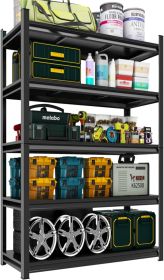 72" H Garage Shelving Unit, Garage Storage Shelves 2500LBS Heavy Duty Shelving, Adjustable 5 Tier Metal Shelving Utility Shelf