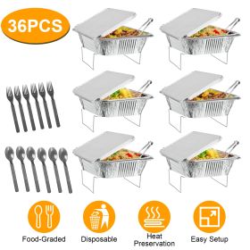 Disposable Hot Pot Buffet With Lid, Utensils - Premium Hot Pot Set For Events, Parties, Catering (Option: Disposable hot pot buffet set)