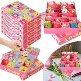 10 Pcs Advent Calendar Gift Boxes With 24 Compartments DIY Surprise Paper Boxes For Candy Jewelry Cartoon (Option: 10Pcs)