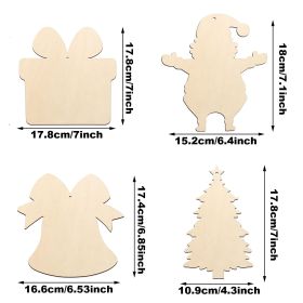 20 Christmas Ornaments (Option: WoodColor)