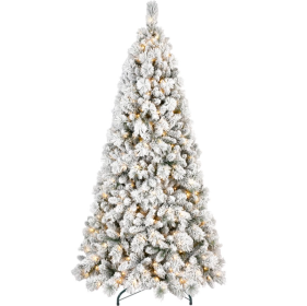 4 5 6  7  7.5  8 9  Ft PVC Hard Needle Mixed Flocked Tree (Option: 5foot PVC hard velvet tree)