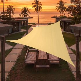 Artpuch Custom Size Sand Sun Shade Sail Triangle Canopy 185 GSM Durable Fabric UV Block Awning for Outdoor Patio Garden Backyard (Customized Avai (size: 06'x11')