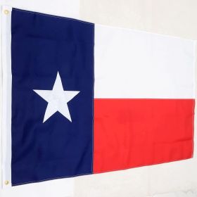 Texas Flag 3x5 ft 2x3 ft 4x6 ft 5x8 ft Heavy Duty Outdoor - Embroidered Stars- Long Lasting Color Retention - Brass Grommets and 4 Stitch Hemming (size: 2x3ft)